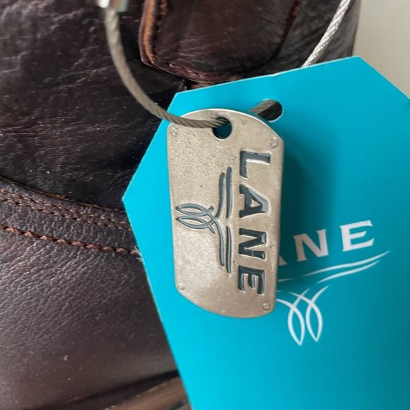 Lane Boots PLAIN JANE Shorties Womens Sz 9 Brown Cowboy Ankle Bootie Western - Picture 3 of 12